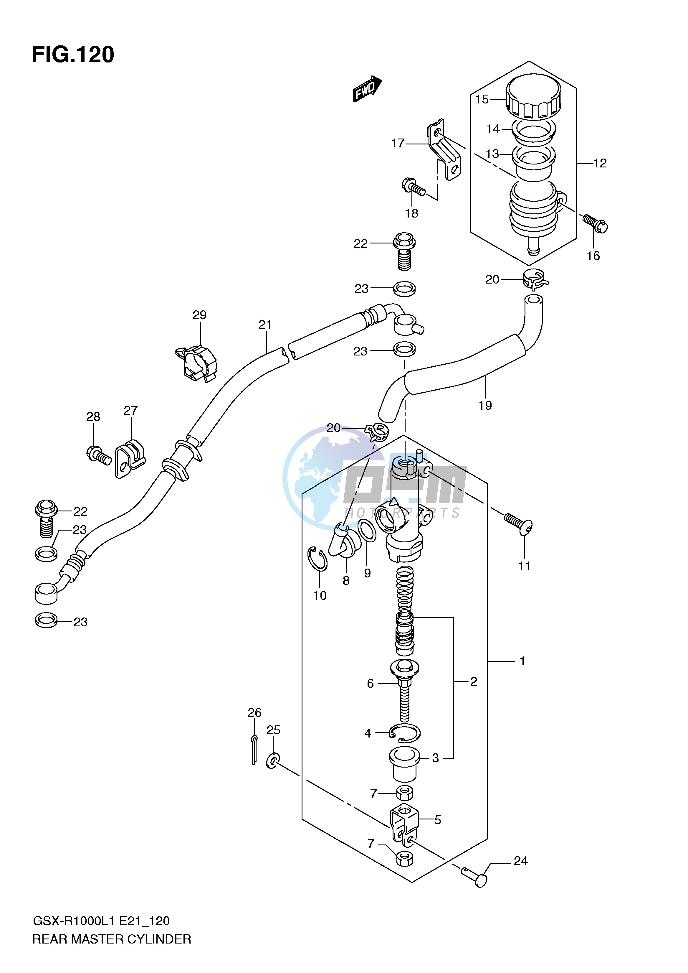 REAR MASTER CYLINDER