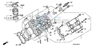 ST13009 UK - (E / MKH MME) drawing LEFT CYLINDER HEAD