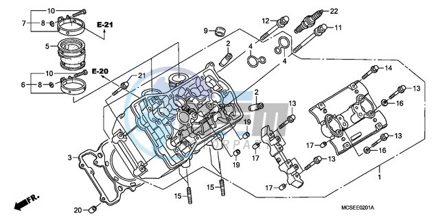 LEFT CYLINDER HEAD