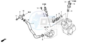 XL650V TRANSALP drawing WATER PIPE