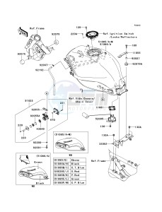 EX250 J [NINJA 250R] (J8F-J9FA) J9F drawing FUEL TANK