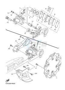 YZF-R6 600 R6 (1HCA 1HCB 1HCC) drawing REAR BRAKE CALIPER