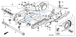 CB1000RAB drawing SWINGARM