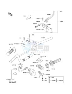 KLX 110 A (KLX110 MONSTER ENERGY) (A6F-A9FA) A7F drawing HANDLEBAR