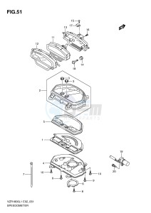 VZR1800 (E2) INTRUDER drawing SPEEDOMETER (VZR1800ZL1 E2)