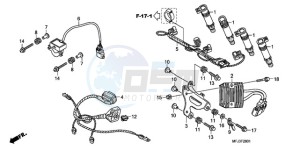 CBR600RRA Australia - (U / 2U) drawing SUB HARNESS