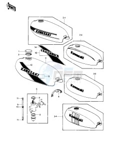 KE 100 A [KE100] (A9-A10) [KE100] drawing FUEL TANK