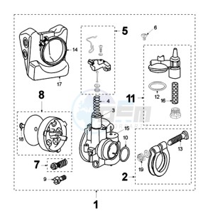 VOGUE LEA BE drawing CARBURETTOR