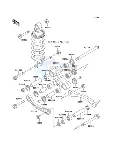 ZZR600 ZX600-E13H GB XX (EU ME A(FRICA) drawing Suspension