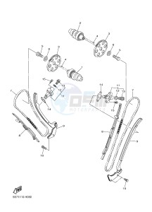 XVS950CUD-A XV950 ABS XV950 R-SPEC (BS58) drawing CAMSHAFT & CHAIN