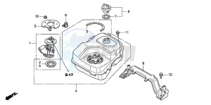 PES150 125 drawing FUEL TANK