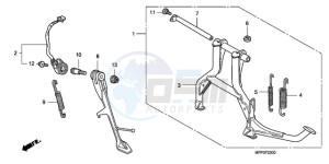 CB1300A9 BR / ABS MME - (BR / ABS MME) drawing STAND