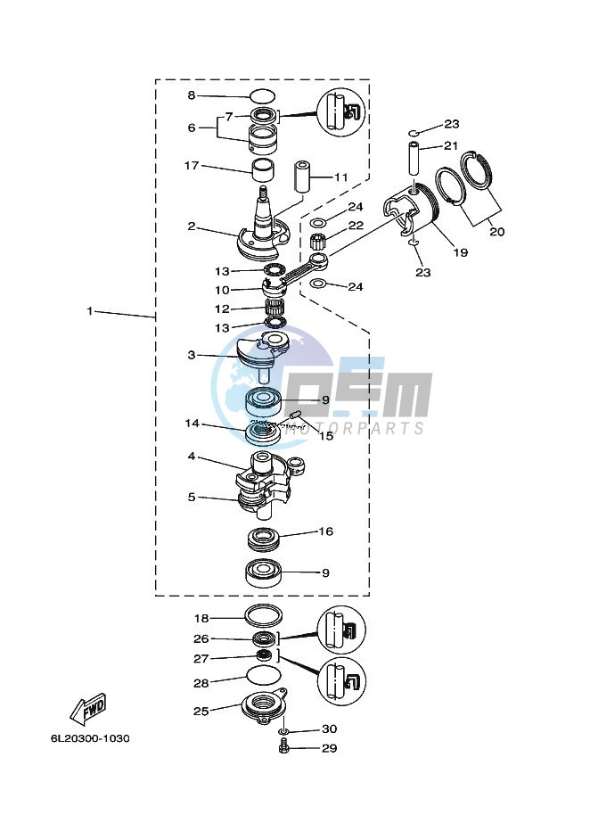 CRANKSHAFT--PISTON