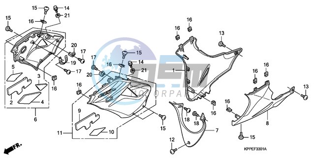 UNDER COWL (CBR125RW7/RW9/RWA)