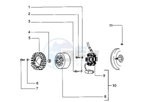 SKIPPER 125-150 drawing Flywheel magneto