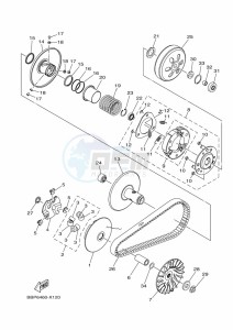 GPD125-A NMAX 125 (BAL8) drawing REAR WHEEL