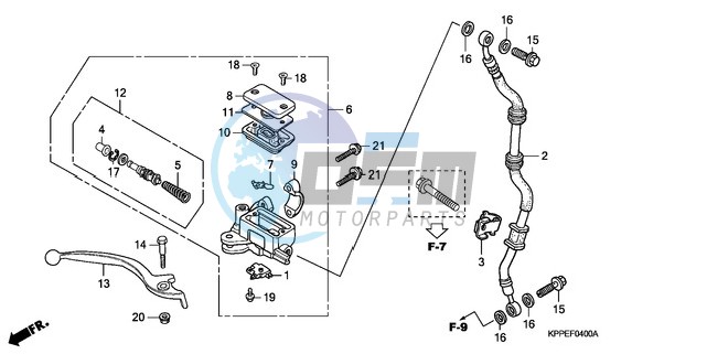 FR. BRAKE MASTER CYLINDER