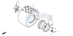 TRX400EX SPORTRAX 400EX drawing REAR WHEEL