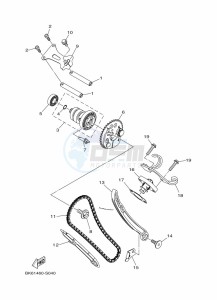 YZF125-A YZF-R125 (B5G1) drawing CAMSHAFT & CHAIN