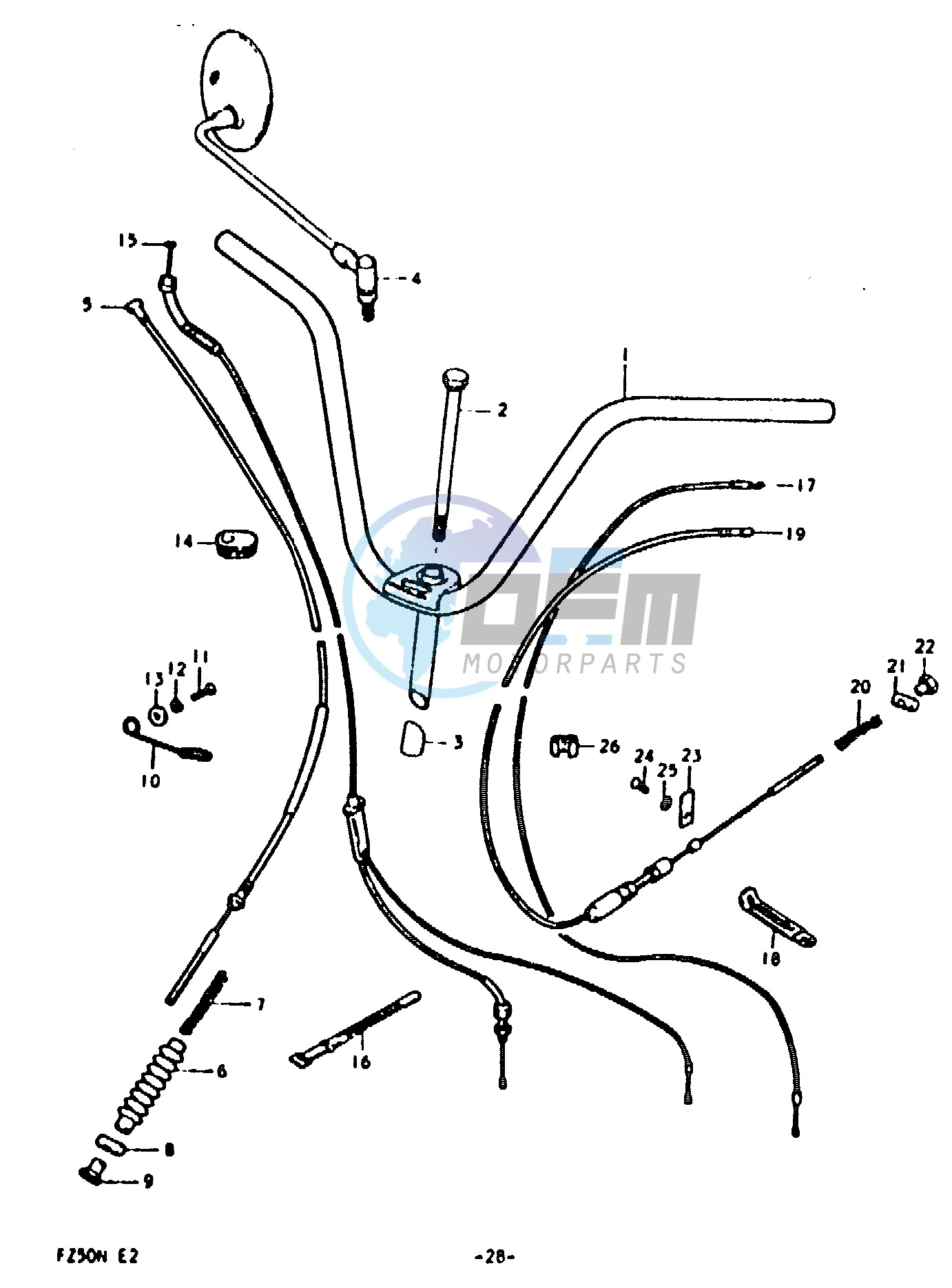 HANDELBAR - CONTROL CABLE