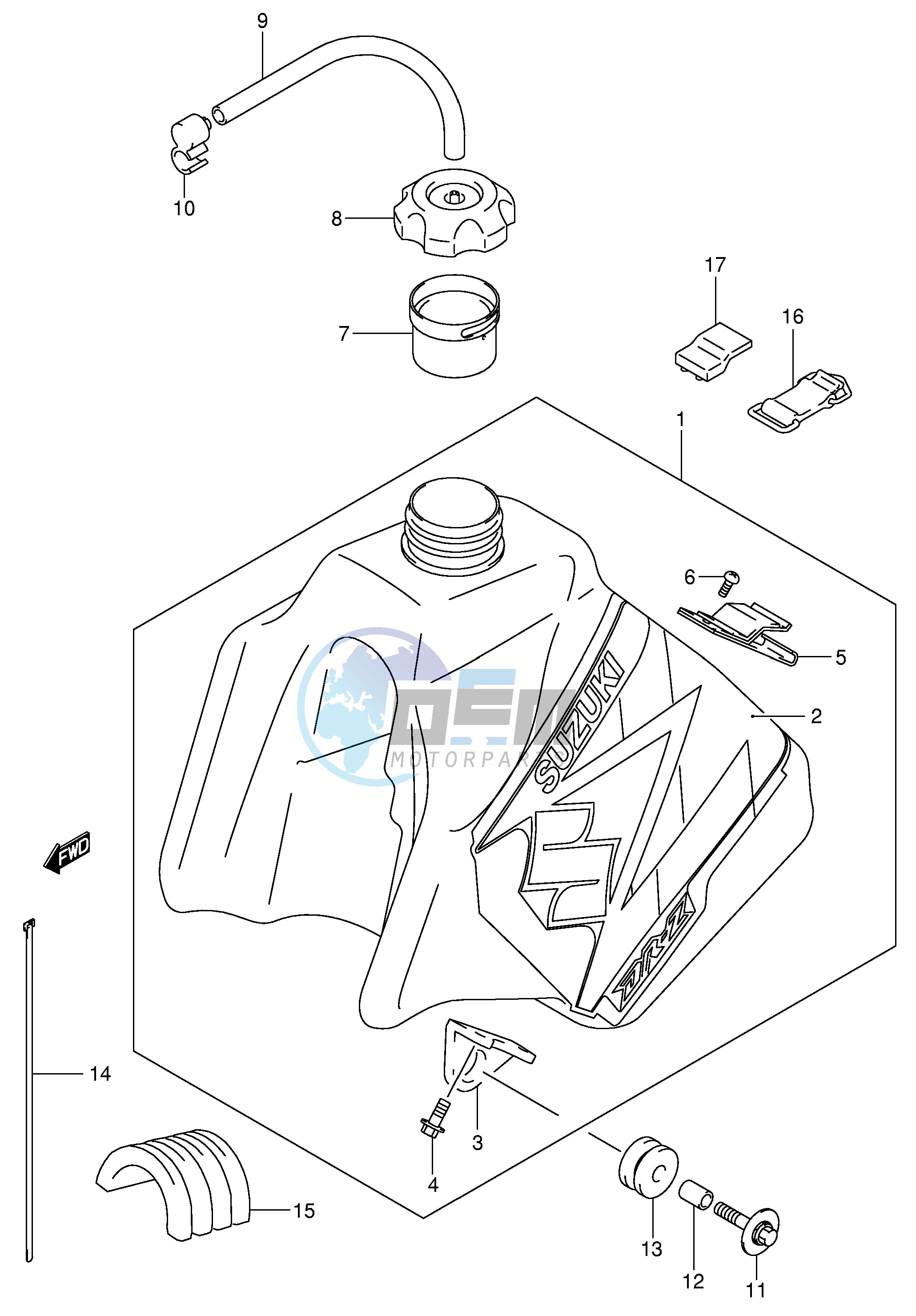 FUEL TANK (MODEL K4)