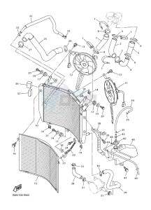 FJR1300A FJR1300-A FJR1300A ABS (B88D) drawing RADIATOR & HOSE