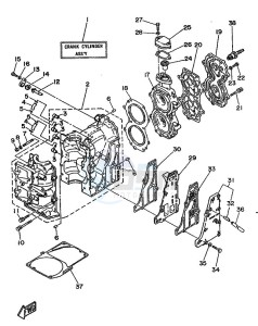 25N drawing CYLINDER--CRANKCASE