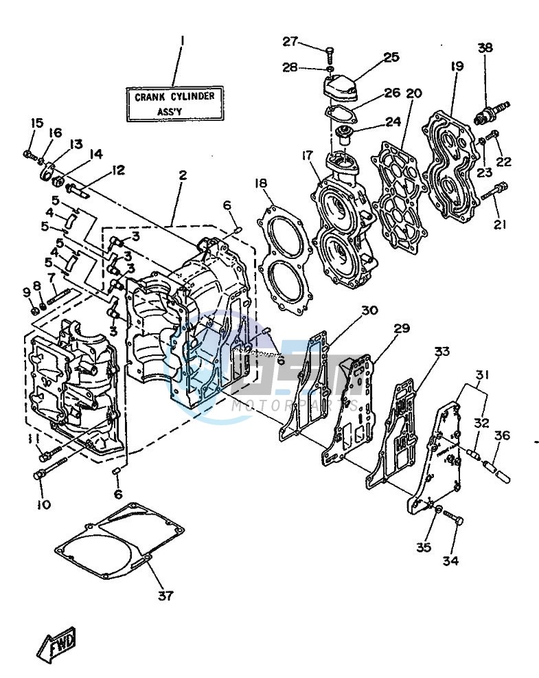 CYLINDER--CRANKCASE