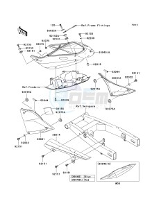 ZR 750 K [Z750S] (K1) K1 drawing SIDE COVERS_CHAIN COVER