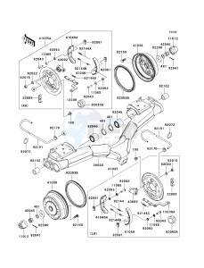 KAF 950 D [MULE 3010 DIESEL 4X4] (D8F) D8F drawing REAR HUBS_BRAKES