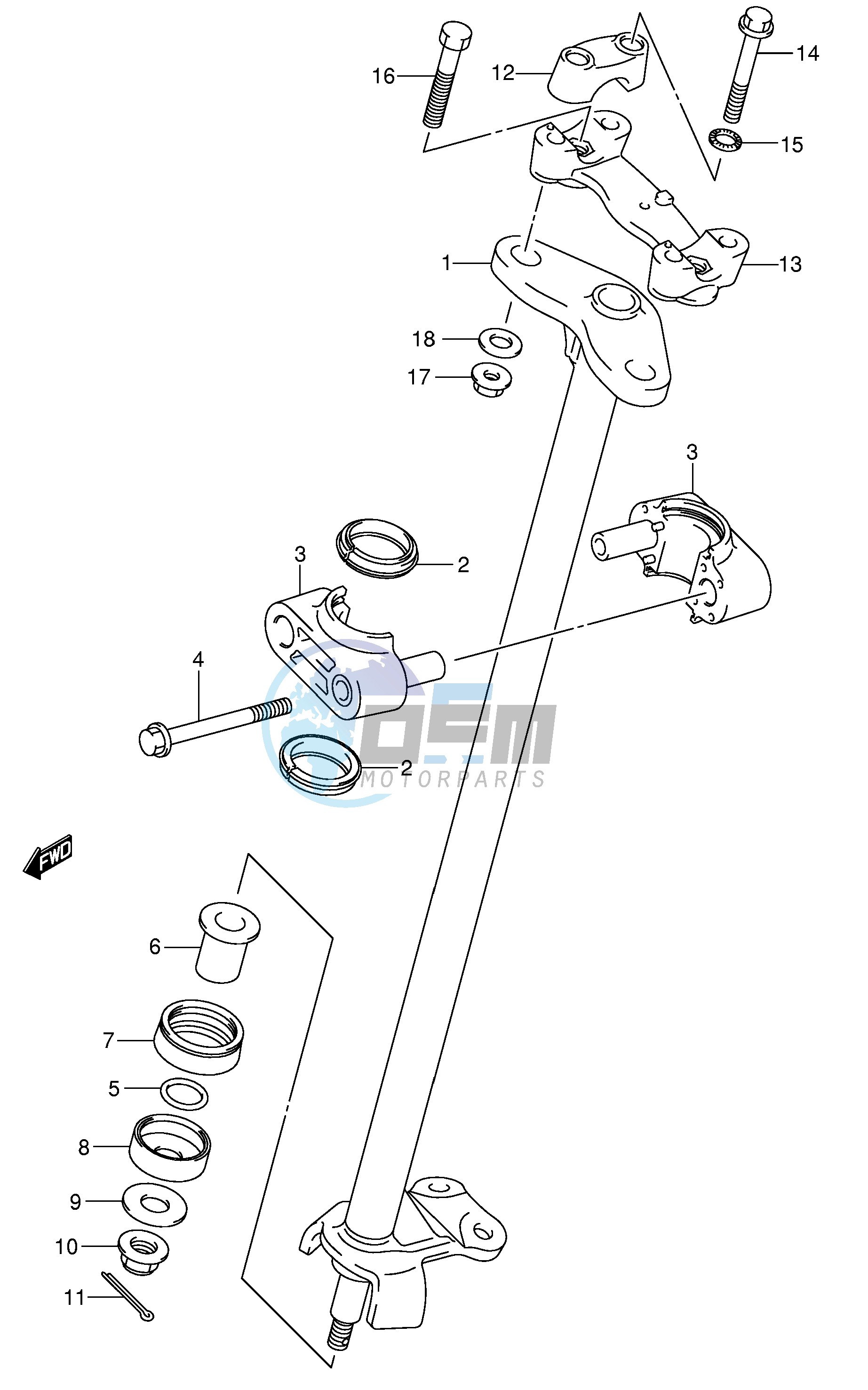 STEERING SHAFT (MODEL K5 K6 K7)