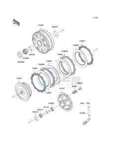 VN 900 B [VULCAN 900 CLASSIC] (6F-9F) B6F drawing CLUTCH