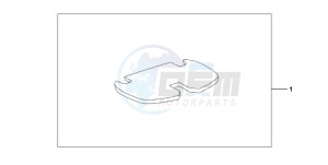 FJS400D SILVER WING drawing TOP BOX MAT