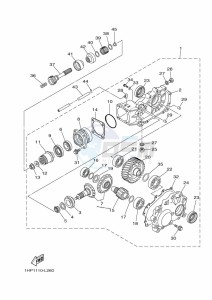 YFM700FWAD YFM70GPAK (B4FF) drawing DRIVE SHAFT