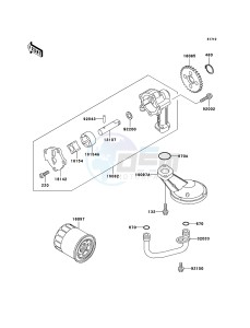 KLE500 KLE500B7F GB XX (EU ME A(FRICA) drawing Oil Pump