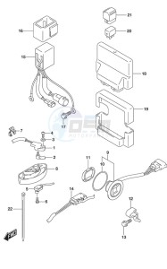 DF 250 drawing PTT Switch/Engine Control Unit (DF 250S)