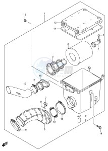 LT-Z400 (E19) drawing AIR CLEANER