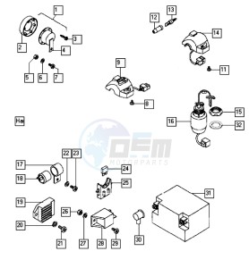 STREETMATE_24-45kmh_K3-K7 50 K3-K7 drawing Electrical equipment