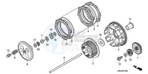 CRF150R9 Europe Direct - (ED) drawing CLUTCH