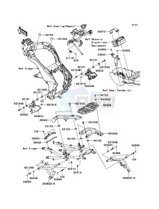 VERSYS_1000 KLZ1000ADF FR GB XX (EU ME A(FRICA) drawing Frame Fittings