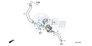 CBR1000RA9 France - (F / ABS CMF MME) drawing AIR INJECTION CONTROL VALVE