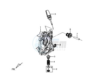 MIO 50 SPORT 45KMH drawing CRANKCASE RIGHT / START MOTOR