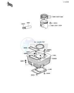 KZ 250 W [LTD BELT] (W1) [LTD BELT] drawing CYLINDER_PISTON