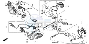 CBR1000RRB drawing WINKER (CBR1000RR9,A,B/ RA9,A,B)