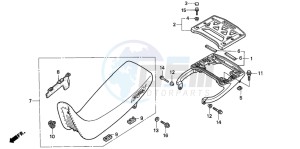 NX650 500 DOMINATOR drawing SEAT