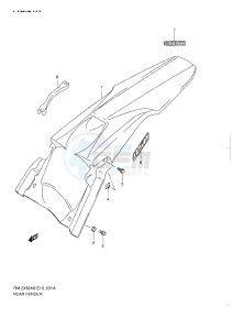 RM-Z 450 drawing REAR FENDER L1