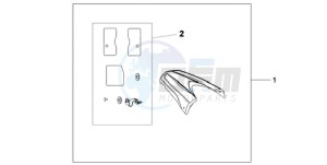 CB600F9 Europe Direct - (ED / 25K) drawing KIT SEAT COWL SE