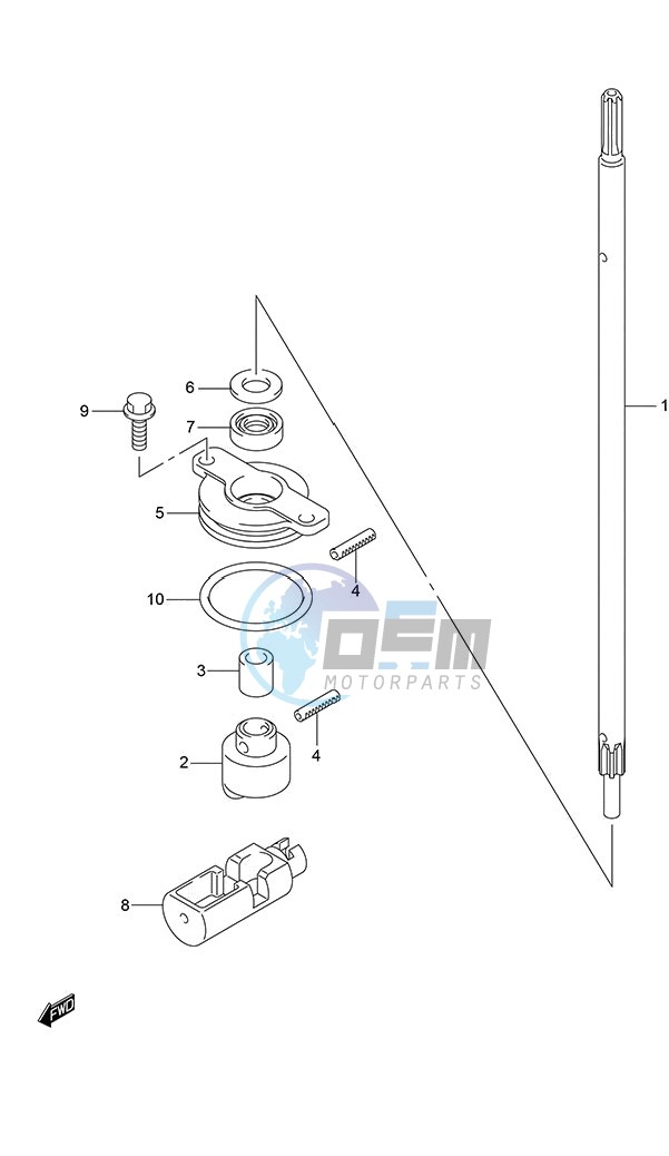 Clutch Rod (DF 250S)