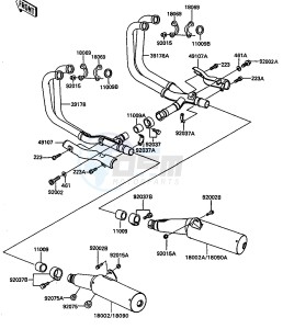 ZG 1000 A [CONCOURS] (A7-A9) [CONCOURS] drawing MUFFLER-- S- -