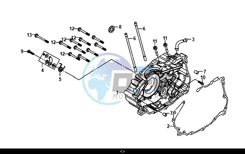 RIGHT CRANK CASE